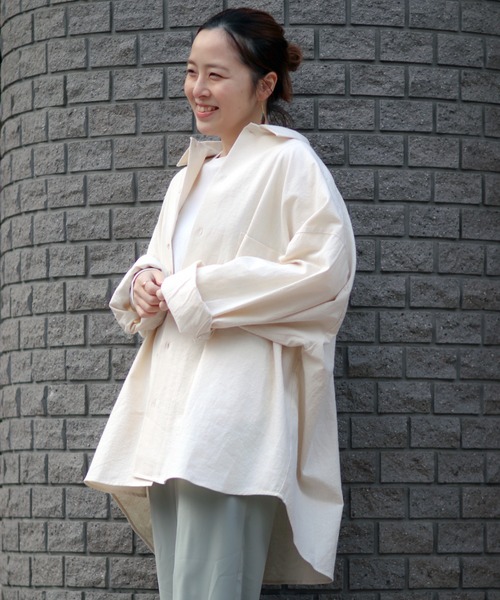 ARMY TWILL（アーミーツイル）の「【ARMY TWILL】relume別注3XL スラブシャツ（シャツ/ブラウス・メンズ・ベージュ/アイボリー/カーキ・XXX-LARGE/LARGE）」の17枚目の写真