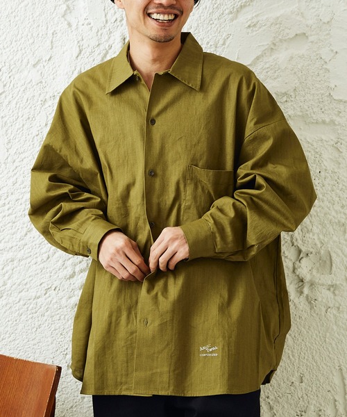 ARMY TWILL（アーミーツイル）の「【ARMY TWILL】relume別注3XL スラブシャツ（シャツ/ブラウス・メンズ・ベージュ/アイボリー/カーキ・XXX-LARGE/LARGE）」の10枚目の写真