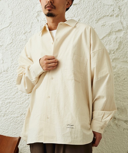 ARMY TWILL（アーミーツイル）の「【ARMY TWILL】relume別注3XL スラブシャツ（シャツ/ブラウス・メンズ・ベージュ/アイボリー/カーキ・XXX-LARGE/LARGE）」の11枚目の写真