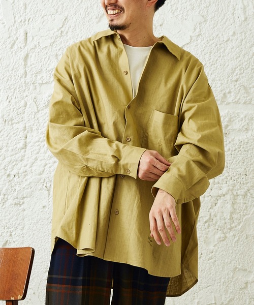 ARMY TWILL（アーミーツイル）の「【ARMY TWILL】relume別注3XL スラブシャツ（シャツ/ブラウス・メンズ・ベージュ/アイボリー/カーキ・XXX-LARGE/LARGE）」の12枚目の写真