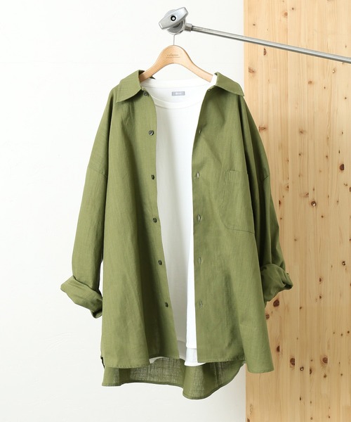 ARMY TWILL（アーミーツイル）の「【ARMY TWILL】relume別注3XL スラブシャツ（シャツ/ブラウス・メンズ・ベージュ/アイボリー/カーキ・XXX-LARGE/LARGE）」の4枚目の写真