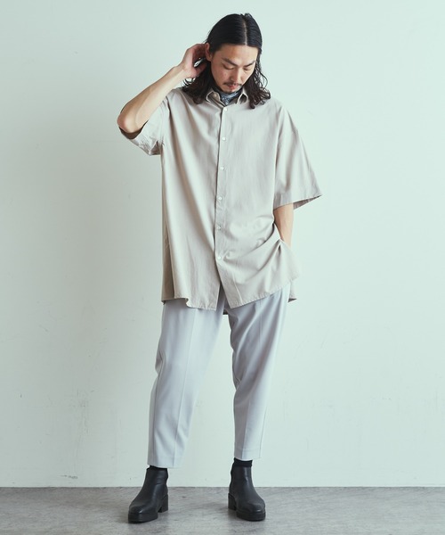 Lui's（ルイス）の「イタリアメイド装飾柄スカーフ（ストール/ショール・メンズ・カーキ/ベージュ/グレー・FREE）」の11枚目の写真