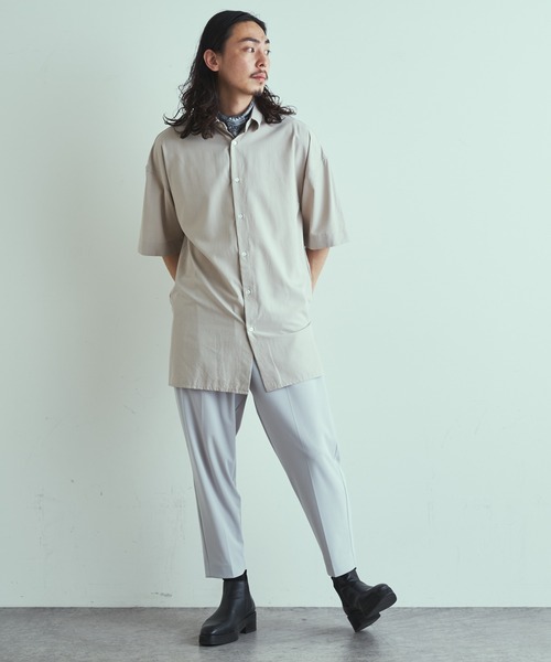 Lui's（ルイス）の「イタリアメイド装飾柄スカーフ（ストール/ショール・メンズ・カーキ/ベージュ/グレー・FREE）」の10枚目の写真