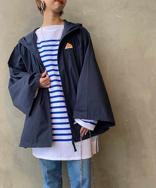 KELTY（ケルティ）の「[KELTY/ケルティ] ランブラーポンチョ（その他アウター・レディース・ベージュ/ネイビー・M）」の8枚目の写真