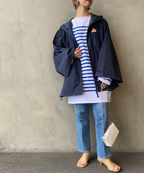 KELTY（ケルティ）の「[KELTY/ケルティ] ランブラーポンチョ（その他アウター・レディース・ベージュ/ネイビー・M）」の4枚目の写真