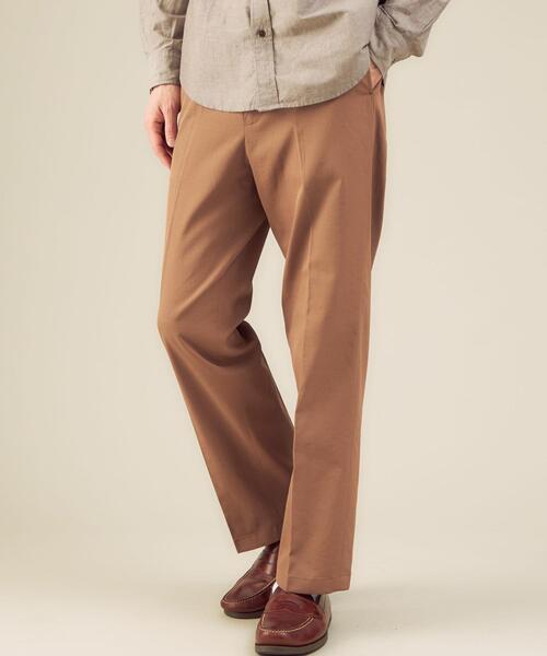 green label relaxing(グリーンレーベルリラクシング)の「< 機能 / 吸水速乾・ストレッチ > CM ドライストレッチ ツイル クリース ストレート パンツ(その他パンツ・メンズ・ナチュラル/モカ/ネイビー・SMALL/MEDIUM/LARGE/X-LARGE)」の1枚目の写真