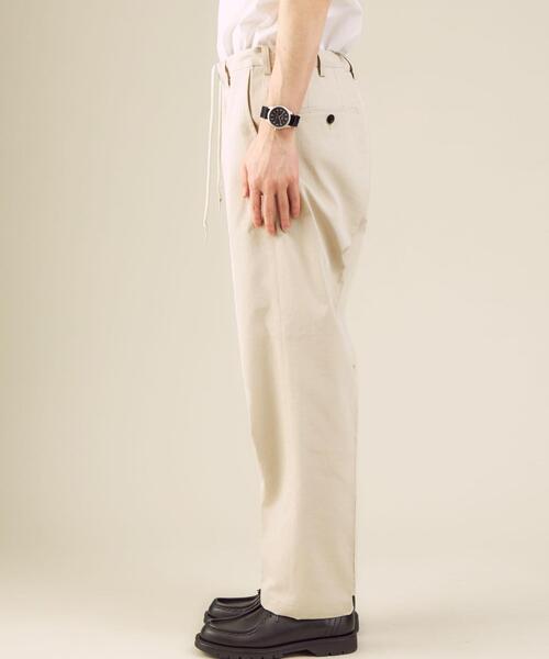 green label relaxing(グリーンレーベルリラクシング)の「< 機能 / 吸水速乾・ストレッチ > CM ドライストレッチ ツイル クリース ストレート パンツ(その他パンツ・メンズ・ナチュラル/モカ/ネイビー・SMALL/MEDIUM/LARGE/X-LARGE)」の5枚目の写真