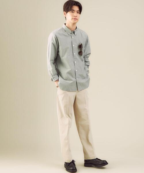 green label relaxing(グリーンレーベルリラクシング)の「< 機能 / 吸水速乾・ストレッチ > CM ドライストレッチ ツイル クリース ストレート パンツ(その他パンツ・メンズ・ナチュラル/モカ/ネイビー・SMALL/MEDIUM/LARGE/X-LARGE)」の7枚目の写真