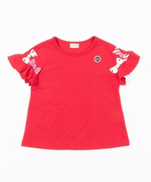 trois lapins kp（トロワラパンケーピー）の「袖リボンモチーフ半袖Tシャツ(140-160cm)（Tシャツ/カットソー・キッズ）」