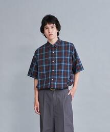 Steven Alan | <Steven Alan> RETRO/CHECK REGULAR COLLAR SHORT SLEEVE SHIRT-LOOSE/シャツ(シャツ/ブラウス)