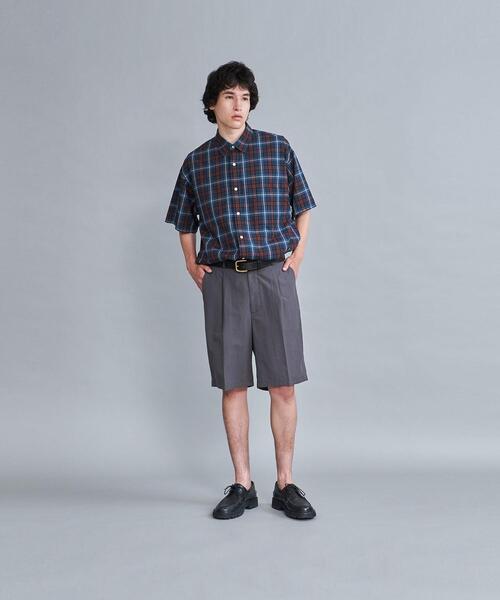 Steven Alan（スティーブンアラン）の「＜Steven Alan＞ RETRO/CHECK REGULAR COLLAR SHORT SLEEVE SHIRT-LOOSE/シャツ（シャツ/ブラウス・メンズ・ロイヤルブルー/グレー・XL/M/S/L）」の11枚目の写真