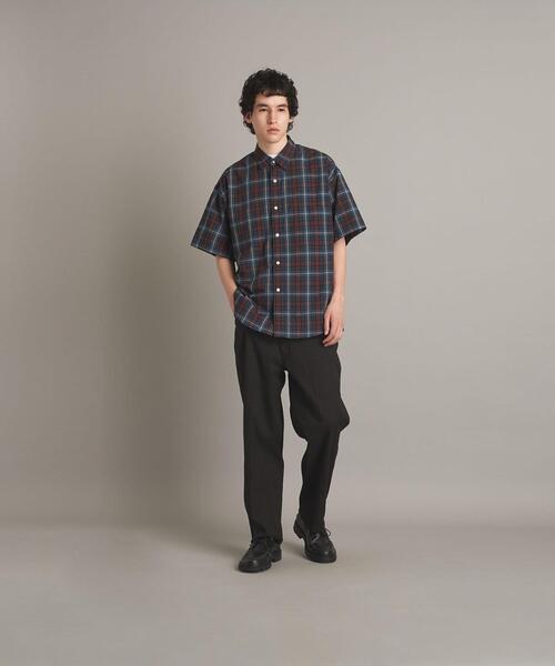 Steven Alan（スティーブンアラン）の「＜Steven Alan＞ RETRO/CHECK REGULAR COLLAR SHORT SLEEVE SHIRT-LOOSE/シャツ（シャツ/ブラウス・メンズ・ロイヤルブルー/グレー・XL/M/S/L）」の3枚目の写真