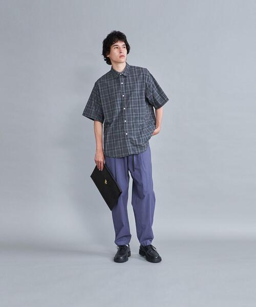 Steven Alan（スティーブンアラン）の「＜Steven Alan＞ RETRO/CHECK REGULAR COLLAR SHORT SLEEVE SHIRT-LOOSE/シャツ（シャツ/ブラウス・メンズ・ロイヤルブルー/グレー・XL/M/S/L）」の13枚目の写真