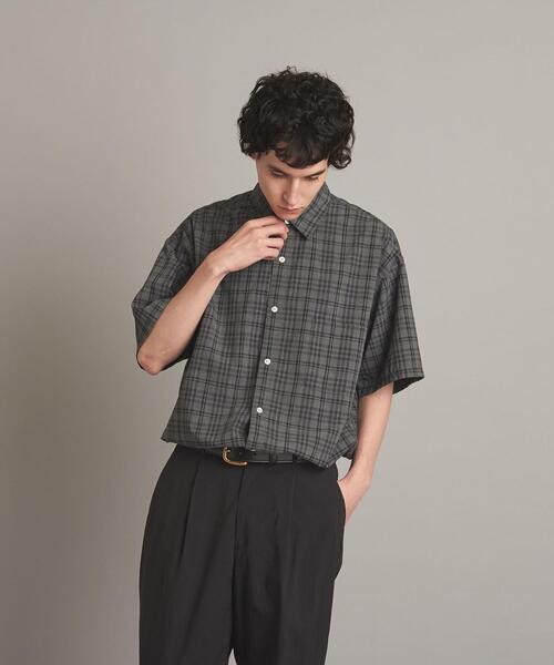 Steven Alan（スティーブンアラン）の「＜Steven Alan＞ RETRO/CHECK REGULAR COLLAR SHORT SLEEVE SHIRT-LOOSE/シャツ（シャツ/ブラウス・メンズ・ロイヤルブルー/グレー・XL/M/S/L）」の12枚目の写真