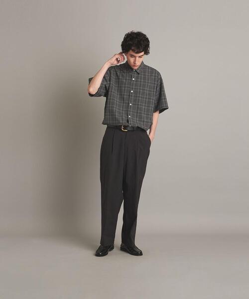 Steven Alan（スティーブンアラン）の「＜Steven Alan＞ RETRO/CHECK REGULAR COLLAR SHORT SLEEVE SHIRT-LOOSE/シャツ（シャツ/ブラウス・メンズ・ロイヤルブルー/グレー・XL/M/S/L）」の8枚目の写真