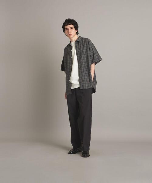 Steven Alan（スティーブンアラン）の「＜Steven Alan＞ RETRO/CHECK REGULAR COLLAR SHORT SLEEVE SHIRT-LOOSE/シャツ（シャツ/ブラウス・メンズ・ロイヤルブルー/グレー・XL/M/S/L）」の4枚目の写真