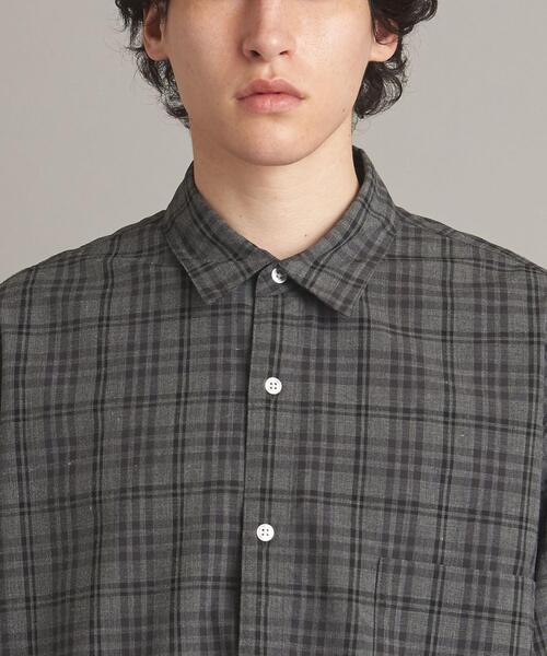 Steven Alan（スティーブンアラン）の「＜Steven Alan＞ RETRO/CHECK REGULAR COLLAR SHORT SLEEVE SHIRT-LOOSE/シャツ（シャツ/ブラウス・メンズ・ロイヤルブルー/グレー・XL/M/S/L）」の19枚目の写真