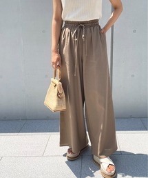 Meli rich | 【セットアップ対応】ゆるっとシルエット。リネンリラックスパンツ(チノパンツ)