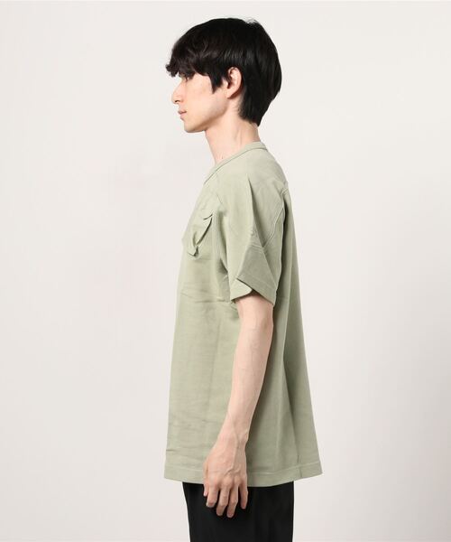 G-STAR（ジースター）の「SUMMER ARMY SWEATER/半袖スウェット（Tシャツ/カットソー・メンズ・ライトグリーン/アイボリー・SMALL/MEDIUM/X-SMALL/LARGE）」の14枚目の写真