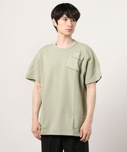 G-STAR（ジースター）の「SUMMER ARMY SWEATER/半袖スウェット（Tシャツ/カットソー・メンズ・ライトグリーン/アイボリー・SMALL/MEDIUM/X-SMALL/LARGE）」の13枚目の写真