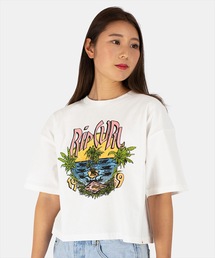 【RIP CURL リップカール】レディースロゴプリント半袖Tシャツ