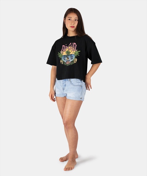 rip curl(リップカール)の「【RIP CURL リップカール】レディースロゴプリント半袖Tシャツ(Tシャツ/カットソー・レディース・ブラック/ホワイト・MEDIUM/LARGE)」の8枚目の写真