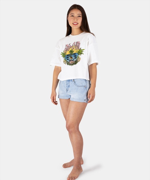 rip curl(リップカール)の「【RIP CURL リップカール】レディースロゴプリント半袖Tシャツ(Tシャツ/カットソー・レディース・ブラック/ホワイト・MEDIUM/LARGE)」の5枚目の写真