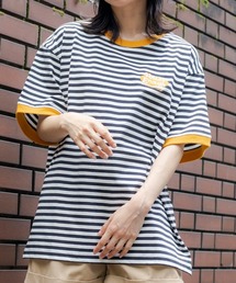 WEGO/グラフィックリンガーTシャツ