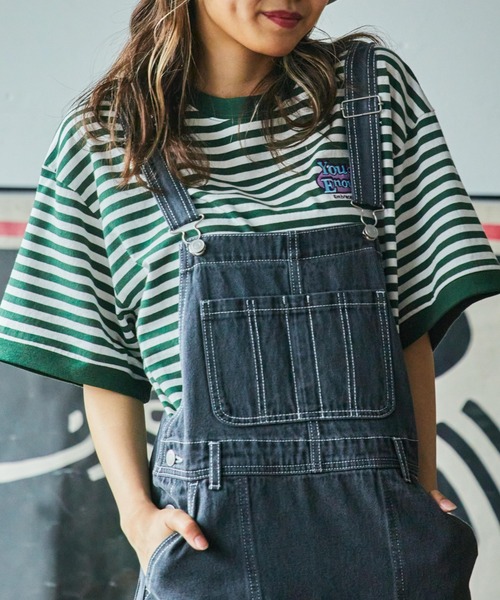 WEGO（ウィゴー）の「WEGO/グラフィックリンガーTシャツ（Tシャツ/カットソー・レディース・グリーン系その他5/レッド/ブラック/ブラック系その他5/イエロー/その他1/サックスブルー/その他2/オレンジ/ネイビー/ダークグリーン/その他3/アイボリー/その他4/オートミール・MEDIUM/SMALL）」の6枚目の写真