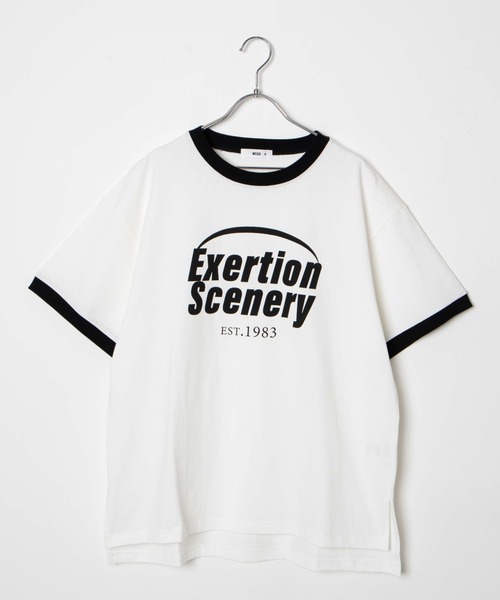 WEGO（ウィゴー）の「WEGO/グラフィックリンガーTシャツ（Tシャツ/カットソー・レディース・グリーン系その他5/レッド/ブラック/ブラック系その他5/イエロー/その他1/サックスブルー/その他2/オレンジ/ネイビー/ダークグリーン/その他3/アイボリー/その他4/オートミール・MEDIUM/SMALL）」の16枚目の写真