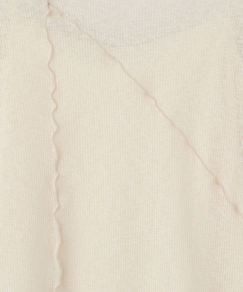 Heather（ヘザー）の「ランダムメローシアーカットソー　944266（Tシャツ/カットソー・レディース・ホワイト/ブラック/グリーン/アイボリー・FREE）」の9枚目の写真