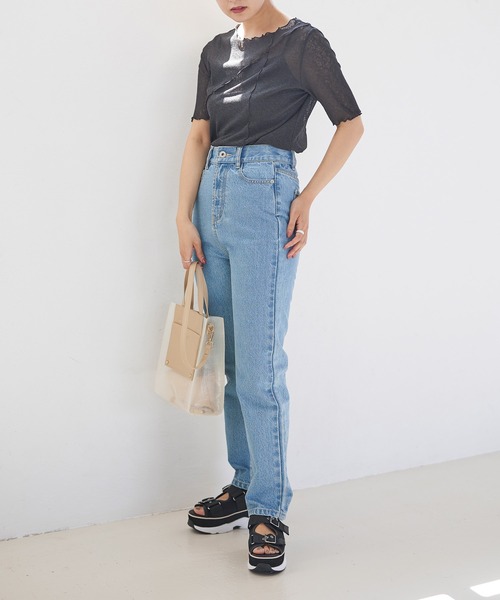 Heather（ヘザー）の「ランダムメローシアーカットソー　944266（Tシャツ/カットソー・レディース・ホワイト/ブラック/グリーン/アイボリー・FREE）」の22枚目の写真