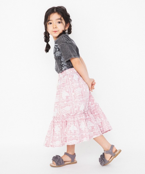 RADCHAP(ラッドチャップ)の「【ペア】プリント裏使いアロハ柄スカート(スカート・キッズ・ピンク/グリーン・L/M/XL/S)」の20枚目の写真