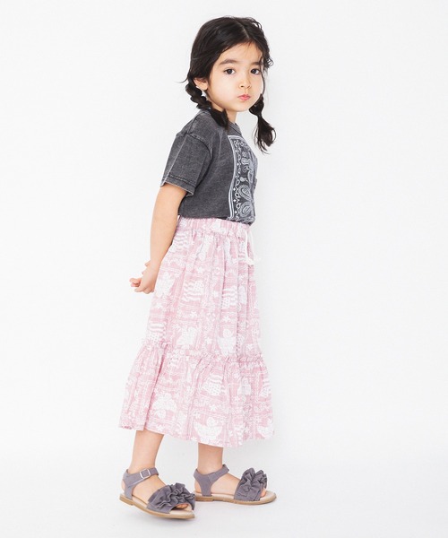 RADCHAP(ラッドチャップ)の「【ペア】プリント裏使いアロハ柄スカート(スカート・キッズ・ピンク/グリーン・L/M/XL/S)」の21枚目の写真