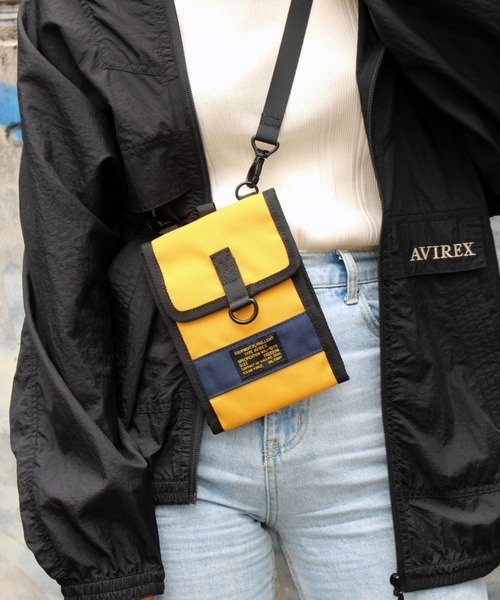 AVIREX（アヴィレックス）の「【バッグ】ダンテⅢ ネックポーチ/DANTEⅢ NECK POUCH/アヴィレックス/AVIREX（ショルダーバッグ・レディース・ブラック/オリーブ/イエロー・FREE）」の9枚目の写真