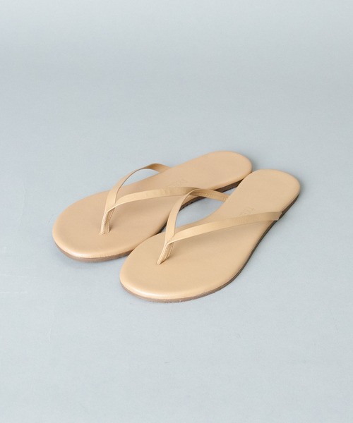 TKEES（ティキーズ）の「【 TKEES / ティキーズ 】 FOUNDATIONS SHIMMER レザービーチサンダル（サンダル・レディース・ベージュ/ダークブラウン/ブラウン・6/7/5/8）」の5枚目の写真