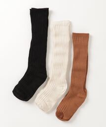 Rylee + Cru（ライリーアンドクルー）の「knee sock set of three（ソックス/靴下・キッズ）」