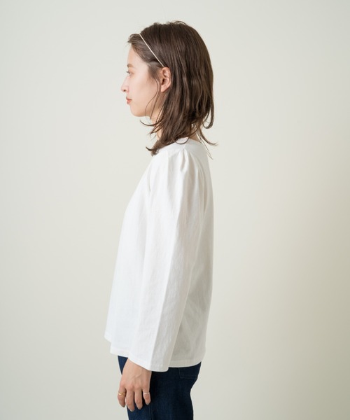 Kastane(カスタネ)の「パフ7分袖プルオーバー(Tシャツ/カットソー・レディース・グリーン/ピンク/オフホワイト・FREE)」の14枚目の写真