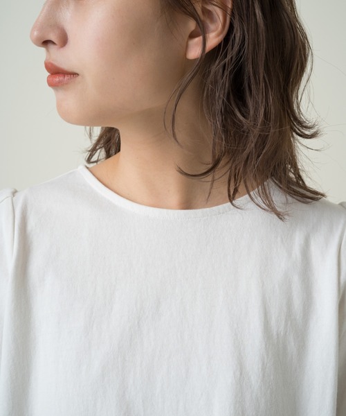 Kastane(カスタネ)の「パフ7分袖プルオーバー(Tシャツ/カットソー・レディース・グリーン/ピンク/オフホワイト・FREE)」の16枚目の写真