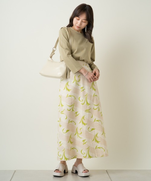 Kastane(カスタネ)の「パフ7分袖プルオーバー(Tシャツ/カットソー・レディース・グリーン/ピンク/オフホワイト・FREE)」の13枚目の写真