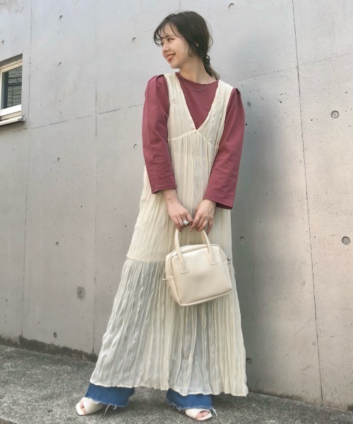 Kastane(カスタネ)の「パフ7分袖プルオーバー(Tシャツ/カットソー・レディース・グリーン/ピンク/オフホワイト・FREE)」の22枚目の写真