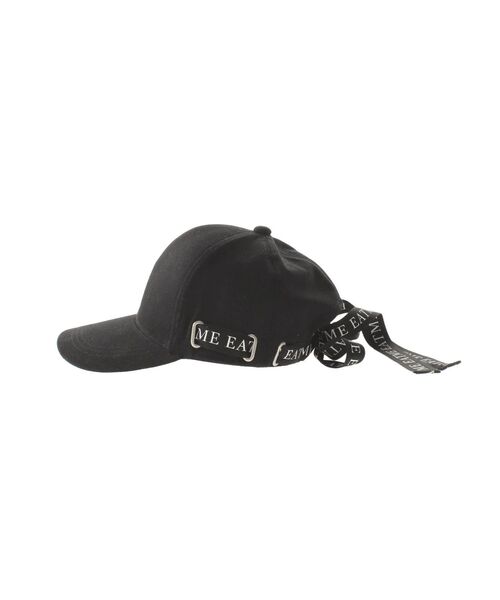 M me eme 3wayリボンキャップ ブラック M me eme 3wayリボンキャップ ブラック M me eme エムミーエメ 3way