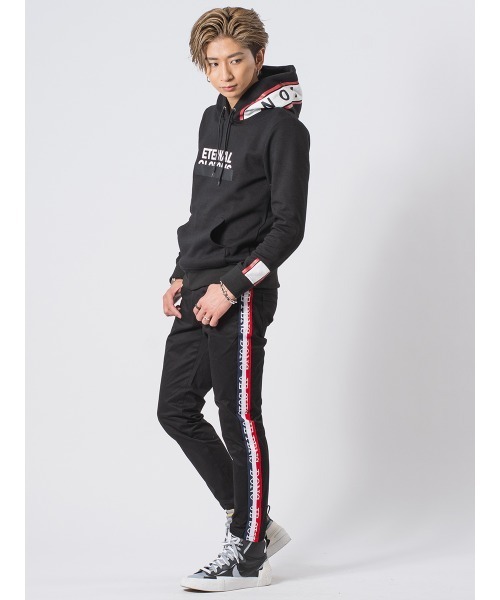 EVOLUTION（エボリューション）の「トリコロールラインストレッチパンツ（チノパンツ・メンズ・オフホワイト/ブラック・MEDIUM/LARGE/X-LARGE）」の13枚目の写真