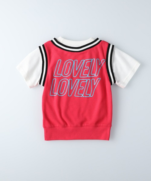 TEG TEG(テグテグ)の「【TEGTEG lovely2】 ベストフェイクレイヤード(Tシャツ/カットソー・キッズ・ピンク/パープル・140/155/130/105/120)」の4枚目の写真
