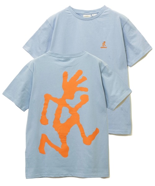 Gramicci（グラミチ）の「GRAMICCI/グラミチ　 BIG RUNINGMAN TEE（Tシャツ/カットソー・メンズ・ホワイト/ブラック/サックスブルー・MEDIUM/LARGE）」の3枚目の写真