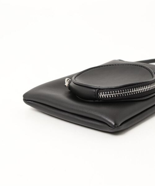 JUMELLE（ジュメロ）の「スマホミニポシェット（ショルダーバッグ・レディース・ブラック/ベージュ/ブルー・FREE）」の17枚目の写真