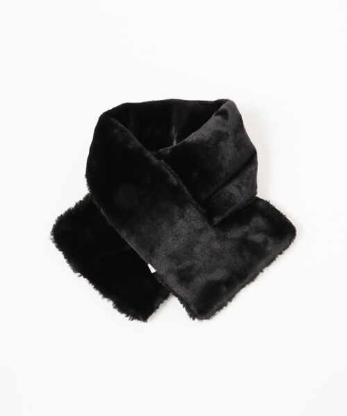 Ray BEAMS（レイビームス）の「CONTROL FREAK × Ray BEAMS / 別注 2way ティペット（マフラー・レディース・ブラック/ベージュ・ONE SIZE）」の5枚目の写真