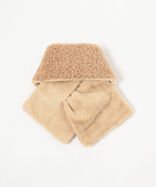 Ray BEAMS（レイビームス）の「CONTROL FREAK × Ray BEAMS / 別注 2way ティペット（マフラー・レディース・ブラック/ベージュ・ONE SIZE）」の9枚目の写真