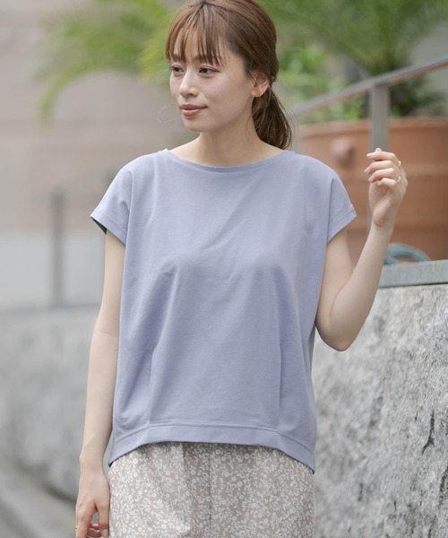 URBAN RESEARCH Sonny Label(アーバンリサーチサニーレーベル)の「タックインフレンチスムースTシャツ(Tシャツ/カットソー・レディース・ホワイト/パープル/ピンク/スミクロ・FREE)」の5枚目の写真