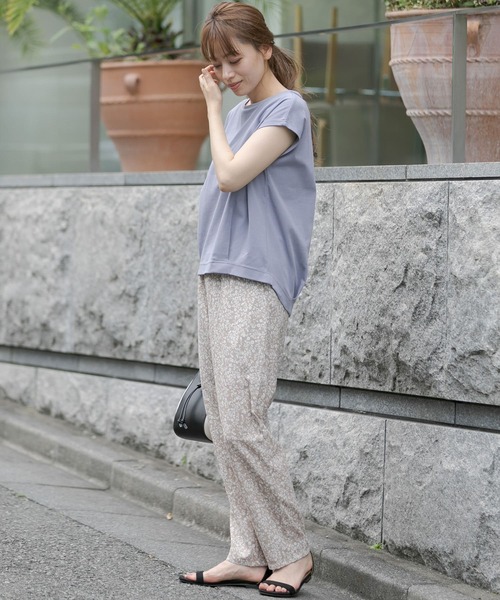 URBAN RESEARCH Sonny Label(アーバンリサーチサニーレーベル)の「タックインフレンチスムースTシャツ(Tシャツ/カットソー・レディース・ホワイト/パープル/ピンク/スミクロ・FREE)」の8枚目の写真